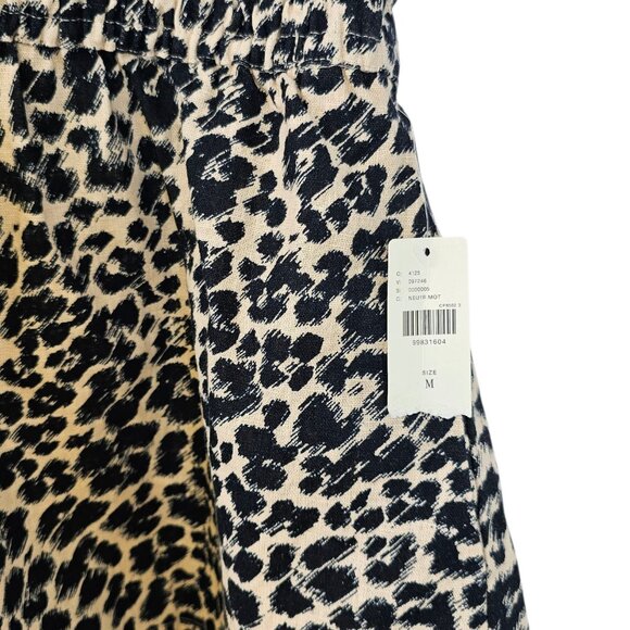 Anthropologie The Somerset Shorts, High Rise, Smocked, Linen Blend, Animal, M - Picture 4 of 9